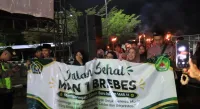 Semarak Obor Warnai Pawai Akbar 1 Muharram di Brebes