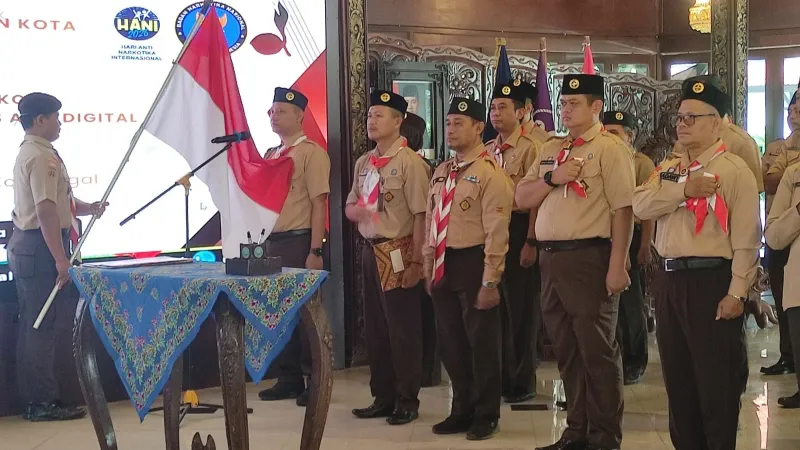 BNN dan Pramuka Kota Tegal Bentuk Saka Anti Narkoba, Fokus Lindungi Pelajar