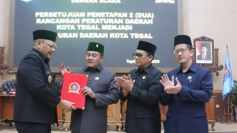 Kota Tegal Sahkan Dua Perda, Fokus Perkuat Pangan dan Iklim Investasi