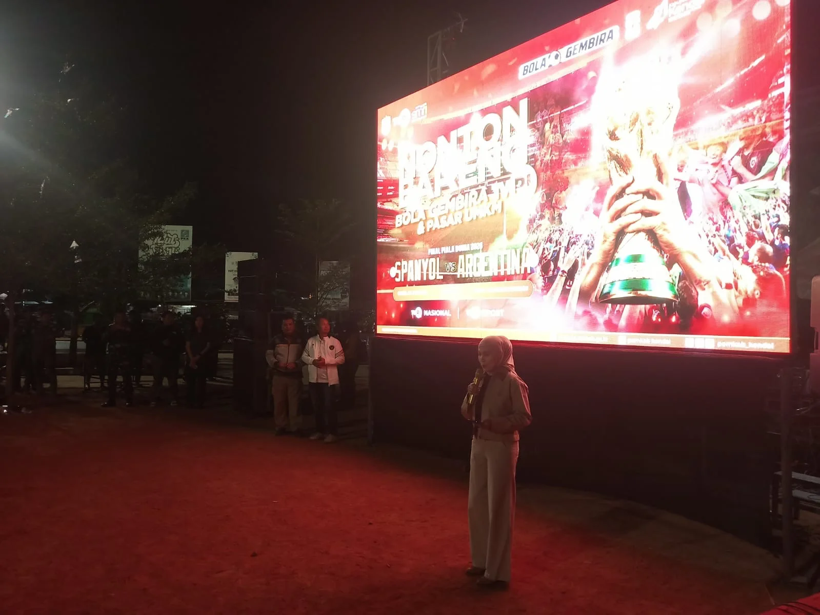 Nobar Final Piala Dunia di Kaliwungu, Pemkab Kendal Dorong Sportivitas dan Gerakkan UMKM