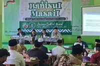 MWC NU Paguyangan Brebes Bahas Hukum Buang Sampah Sembarangan dan Ganti Rugi Kerusakan Lingkuangan