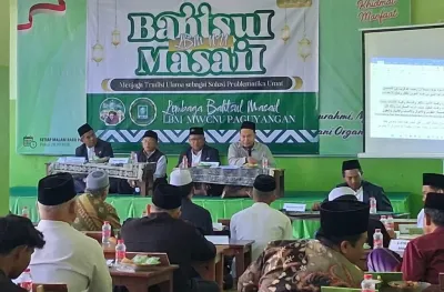 MWC NU Paguyangan Brebes Bahas Hukum Buang Sampah Sembarangan dan Ganti Rugi Kerusakan Lingkuangan