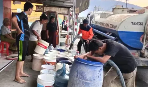 Kemarau Mulai Berdampak, Sejumlah Wilayah di Brebes Selatan Kesulitan Air Bersih