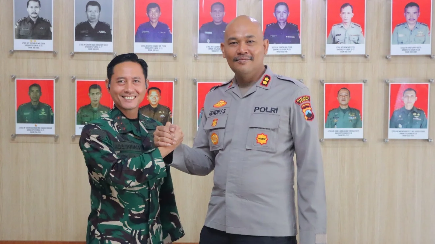 Kunjungan kapolres kendal ke makodim 0715 Kendal. (edhot)
