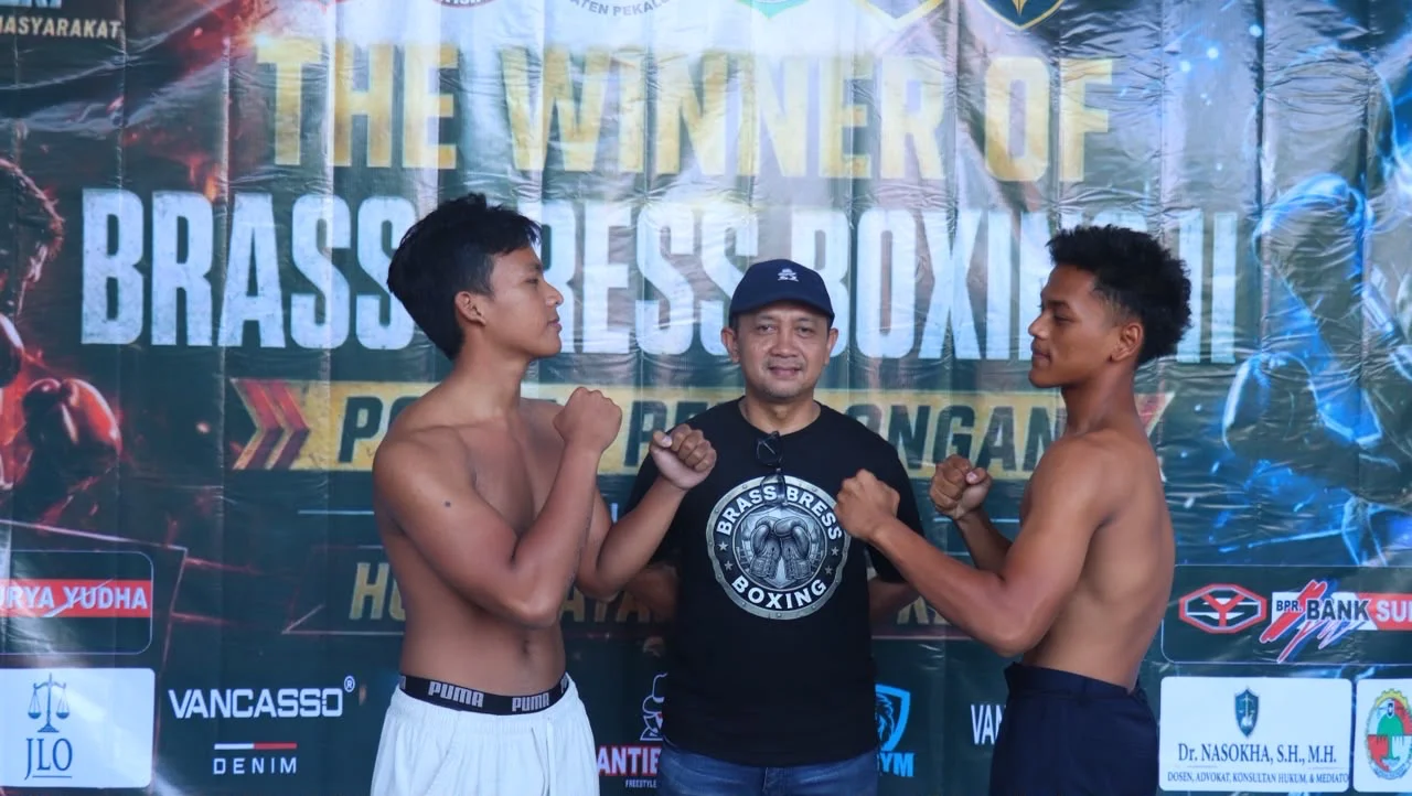 Face Off Brass Bress Boxing Panaskan Atmosfer Jelang Pertandingan di Kajen Pekalongan