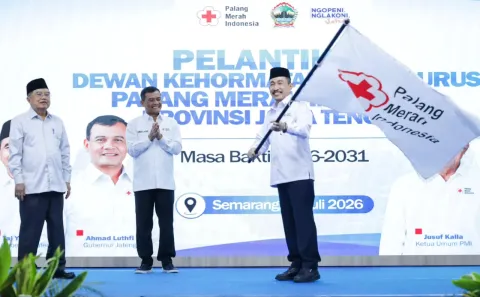 Jateng Minimarket Bencana, Ahmad Luthfi Minta PMI Jadi Garda Depan