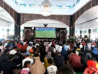 Begini Keseruan Nobar Piala Dunia Argentina vs Swiss di Pendopo Pemalang