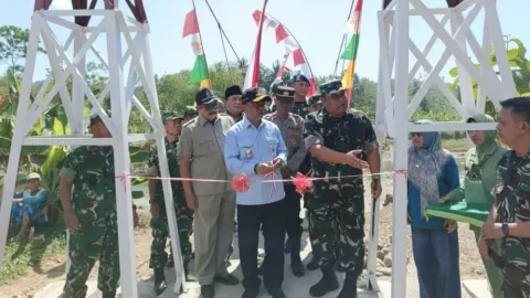 Jembatan Gantung Garuda di Brebes Diresmikan, Warga Bangbayang Tak Lagi Menyeberangi Sungai Ciraja
