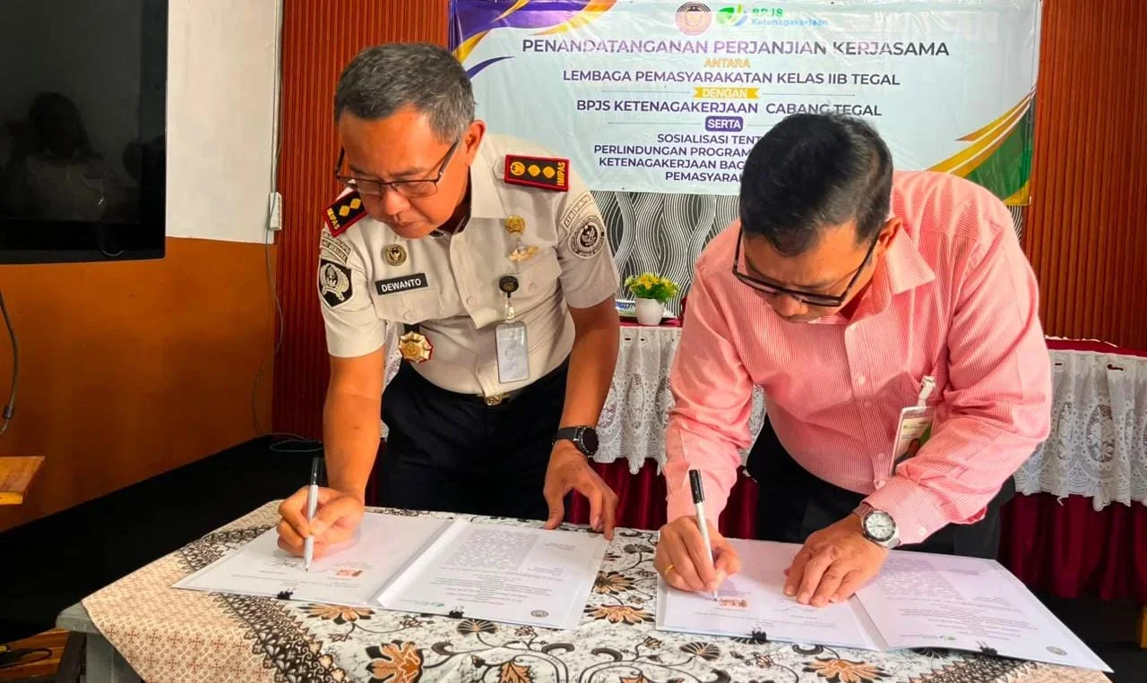 Warga Binaan Lapas Tegal Kini Terlindungi BPJS Ketenagakerjaan
