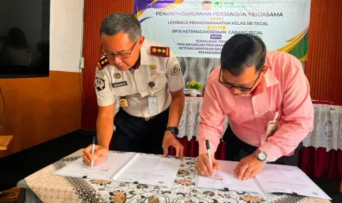 Warga Binaan Lapas Tegal Kini Terlindungi BPJS Ketenagakerjaan