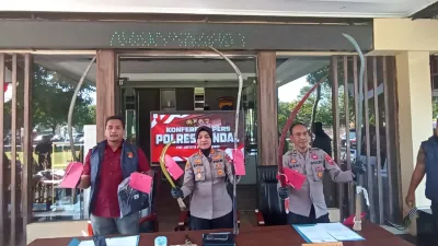 Aksi Tawuran Berhasil Dicegah, Polres Kendal Ringkus Lima Pemuda Bersenjata Tajam