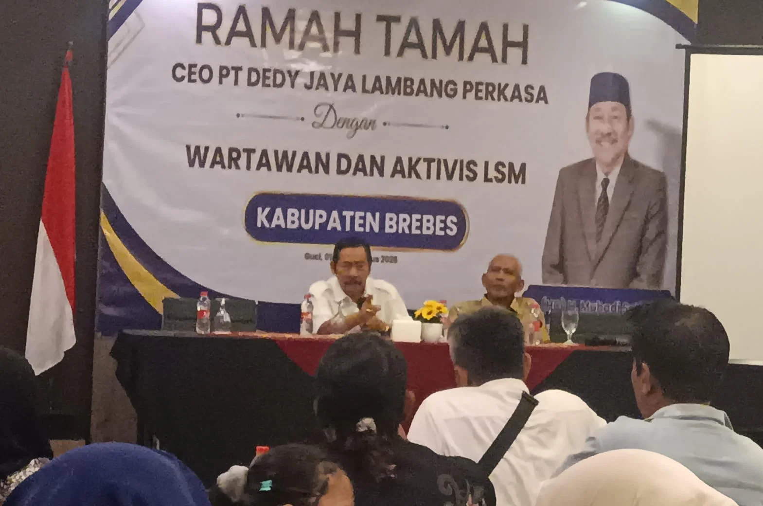Menyapa Wartawan dan Aktivis Brebes, Ini Pesan Bos Dedy Jaya Group