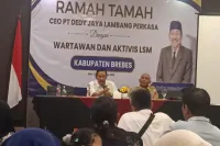Menyapa Wartawan dan Aktivis Brebes, Ini Pesan Bos Dedy Jaya Group