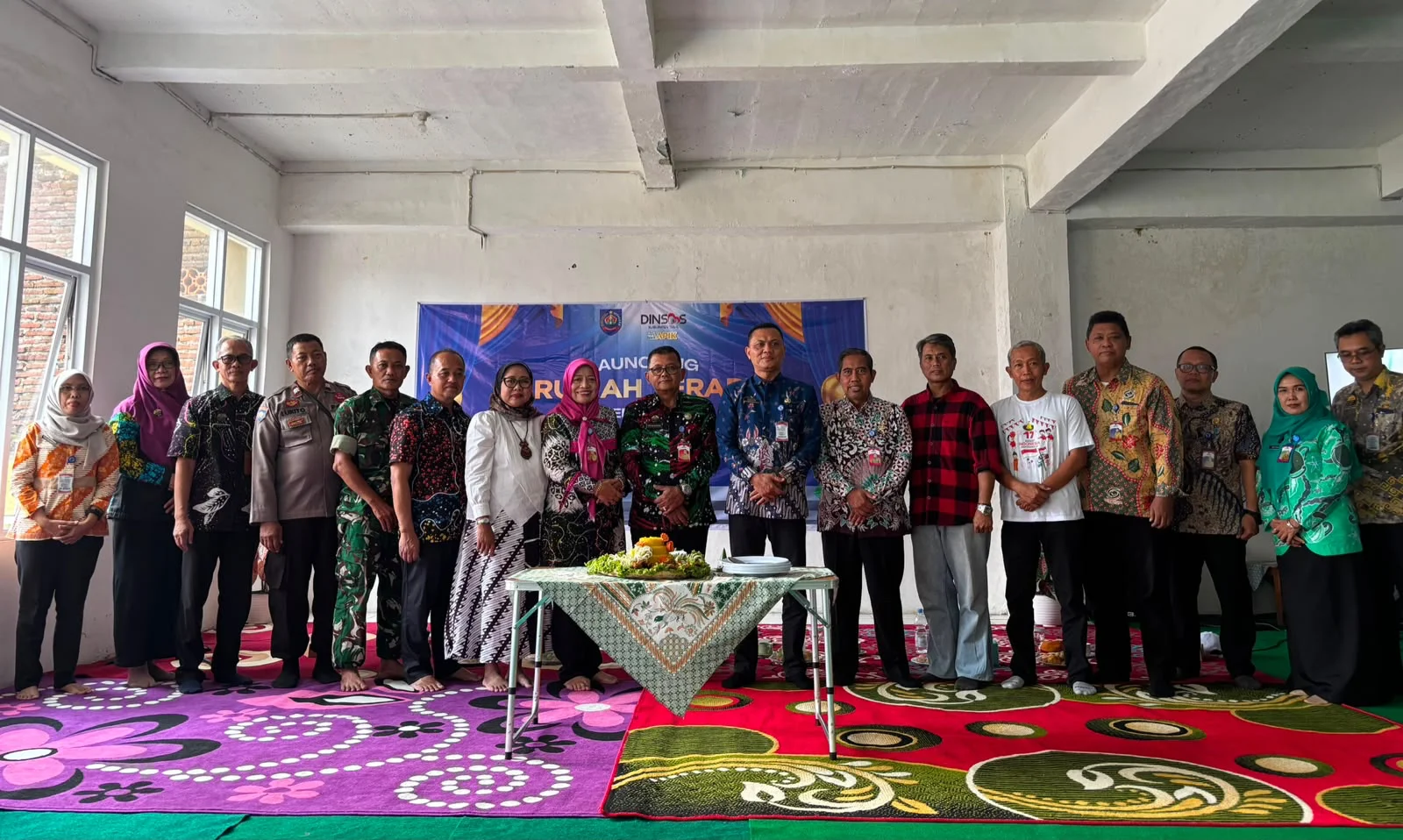 Sejumlah kepala OPD Pemkab Tegal menghadiri peresmian Rumah Terapi Trengginas di UPTD Loka Bina Karya (LBK) Dinas Sosial Kabupaten Tegal, Kamis (13/8/2026).