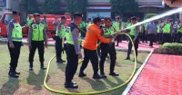 Polres Pekalongan Gandeng BPBD Latihan Penanganan Karhutla