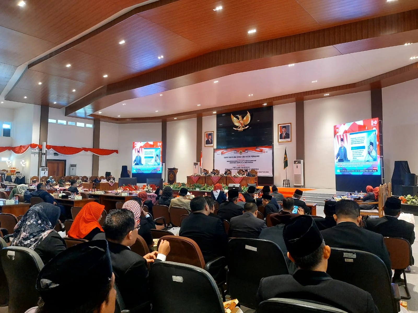 Plt Bupati Bersama DPRD Pemalang Ikuti Sidang Tahunan MPR RI 2026