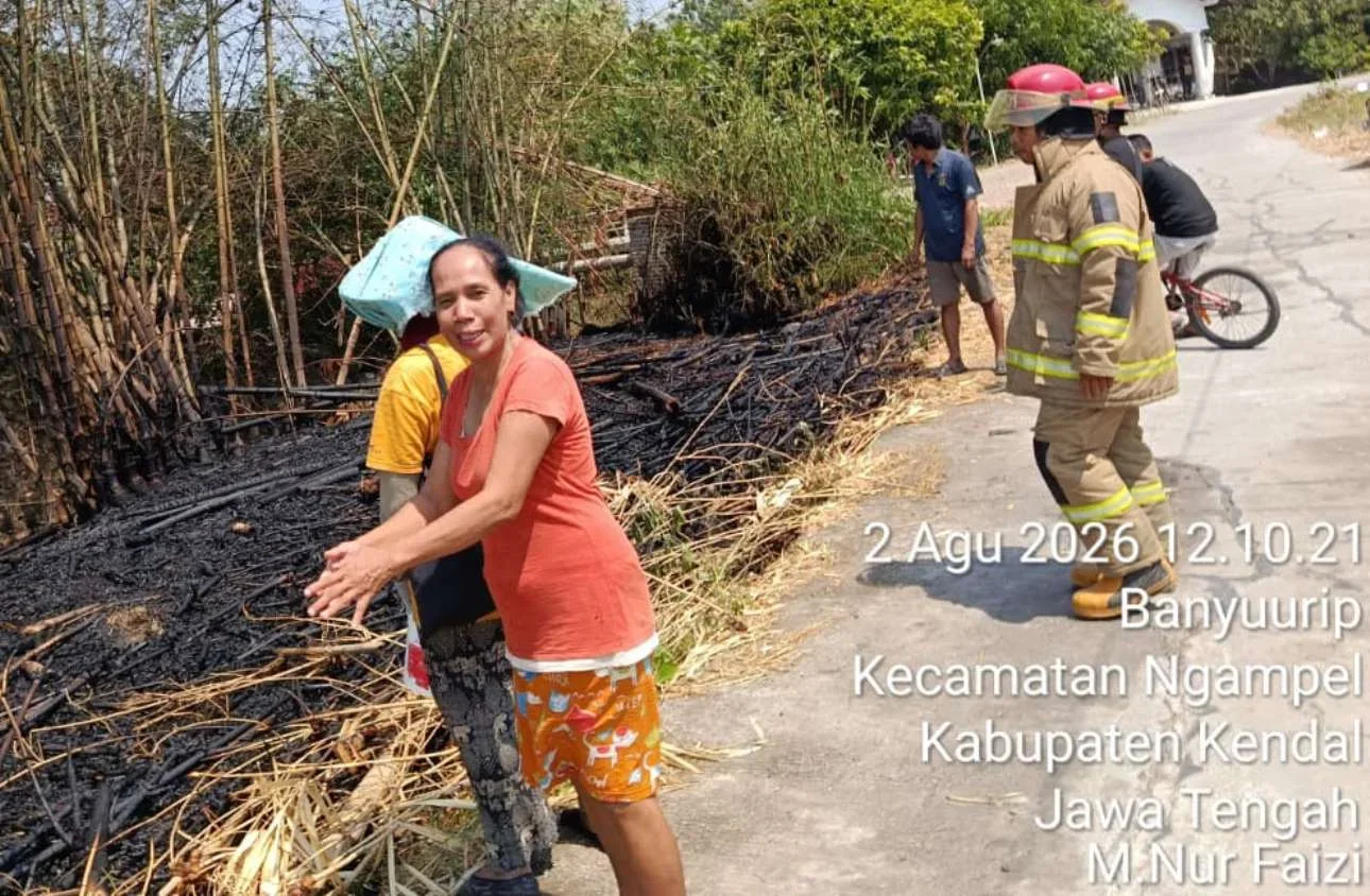 Kebakaran lahan di sejumlah titik di Kabupaten  Kendal. (edhot)