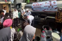 HUT ke 81 RI, PSI Kabupaten Tegal Berikan Bantuan Air Bersih ke Daerah Terdampak Kekeringan