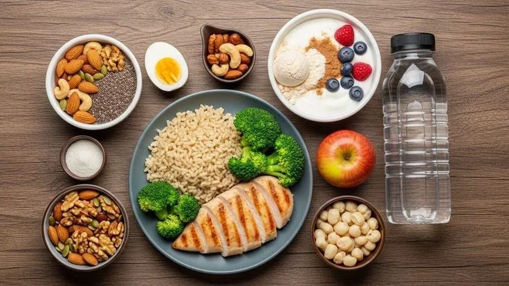 ilustrasi makanan sehat