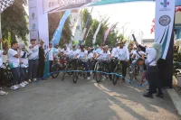 Ratusan Peserta Semarakan Gowes BUMD Brebes HUT RI ke-81