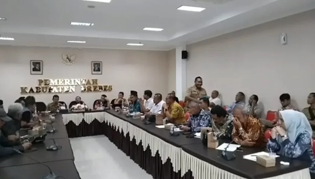 Kunjungan Pansus CDOB Brebes Selatan DPRD Jateng ke Pemkab Brebes, Senin,10 Agustus 2026. (DOK)