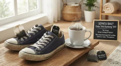 Sepatu Bau? Coba Trik Kantong Teh yang Praktis Ini