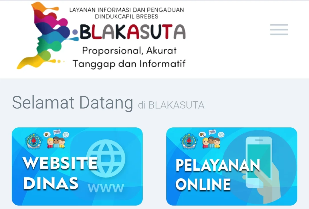 Layanan di program Blakasuta Dindukcapil Brebes.