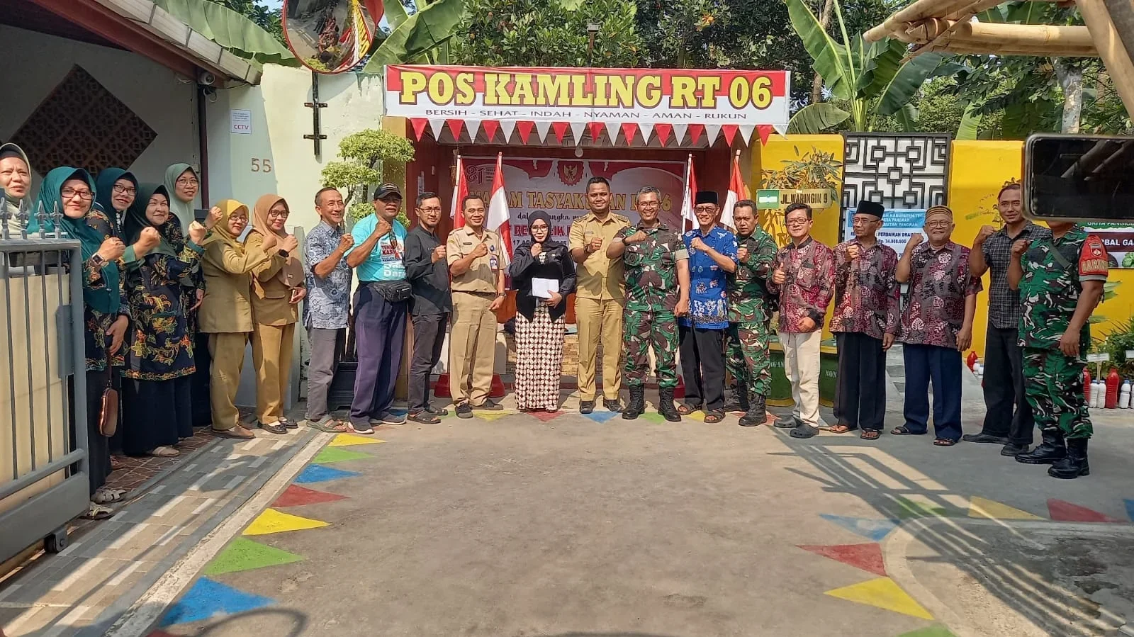 RT 06 RW 07 Desa Pangkah Masuk Penilaian Lomba Kampung Nusantara Kodim Tegal, Lingkungan Rumah Warga Terpasang CCTV