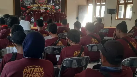 Puluhan Driver Ojol di Tegal Deklarasi Patrol, Satukan Roda Dua dan Roda Empat