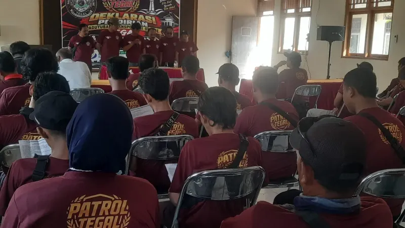 Puluhan Driver Ojol di Tegal Deklarasi Patrol, Satukan Roda Dua dan Roda Empat