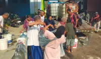 Kemarau Bikin Warga Paguyangan Brebes Kesulitan Air, Pemuda Pancasila Bantu Air Bersih