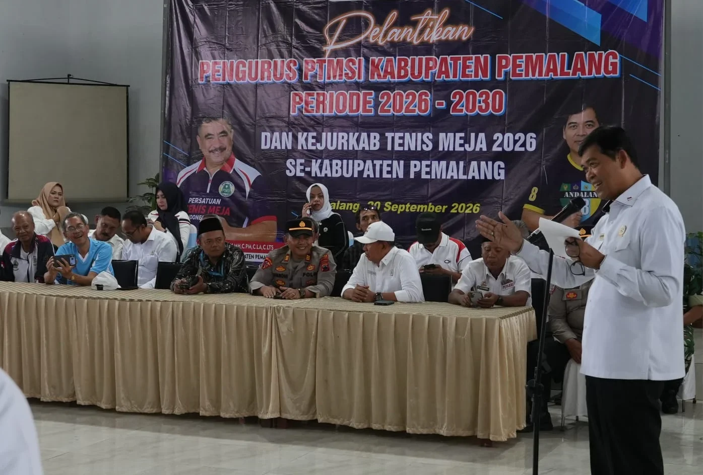 Pengurus PTMSI Pemalang Dilantik, Pembinaan Atlet Diperkuat