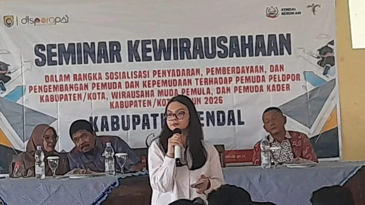 Seminar kewirausahaan yang digelar Disporapar Kendal.