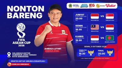 Terbuka untuk Umum, Pemprov Jateng Gelar Nobar FIFA ASEAN Cup 2026