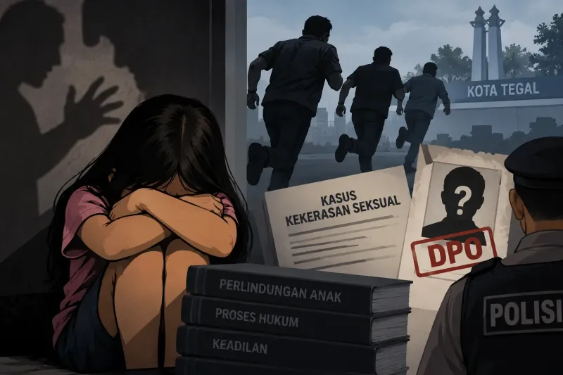 Empat Pelaku Kekerasan Seksual di Kota Tegal Kabur, Satu Masuk DPO
