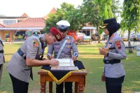 Empat PJU Polres Kendal Berganti, Kapolres Minta Lanjutkan Program dan Berinovasi