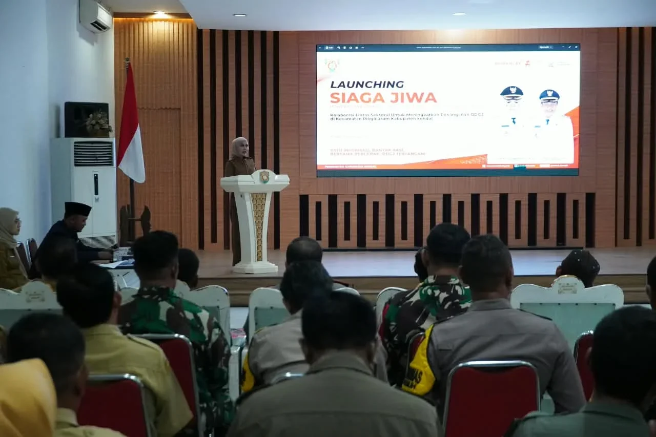 Bupati luncurkan inovasi Siaga Jiwa di Ruang Abdi Praja Setda Kendal, Senin 21 september 2026. (edhot)