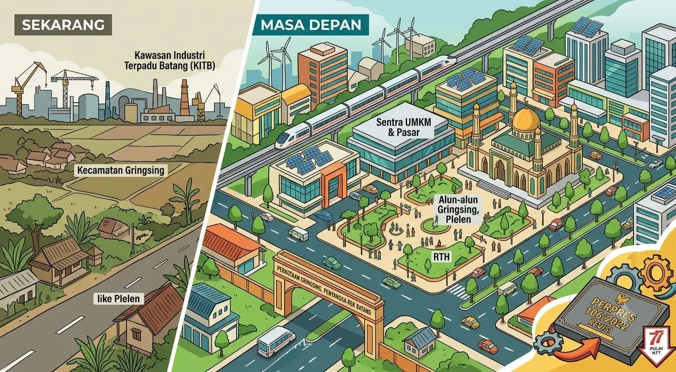 ilustrasi kota satelit Gringsing Batang