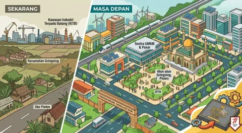 Gringsing Bakal Jadi Kota Satelit, Penyangga Kawasan Industri Batang
