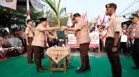 Kedatangan Estafet Tunas Kelapa di Pemalang Disambut Meriah Warga Pramuka