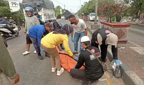 Kecelakaan Tunggal di Pantura Bugangin Kendal, Pemotor Tewas di Lokasi