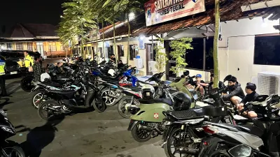 Sikat Knalpot Brong, Satlantas Polres Tegal Amankan 44 Motor dalam Dua Malam
