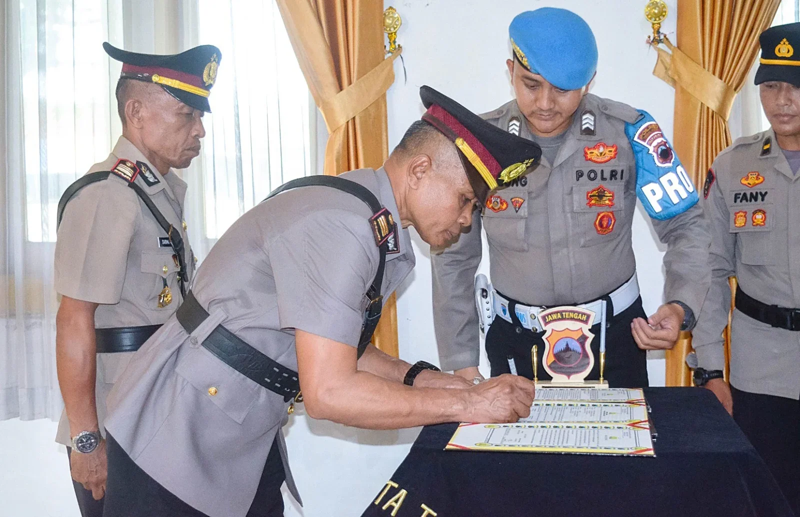 Mutasi di Polres Tegal Kota, Kabag SDM dan Tiga Kasat Resmi Berganti