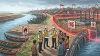 Kampung Nelayan Merah Putih di Tegal Terkendala Tata Ruang
