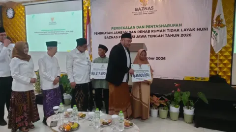 Baznas Jateng Salurkan 3.001 Bantuan RTLH dan Jamban Senilai Rp 39,3 Miliar Sejak 2022