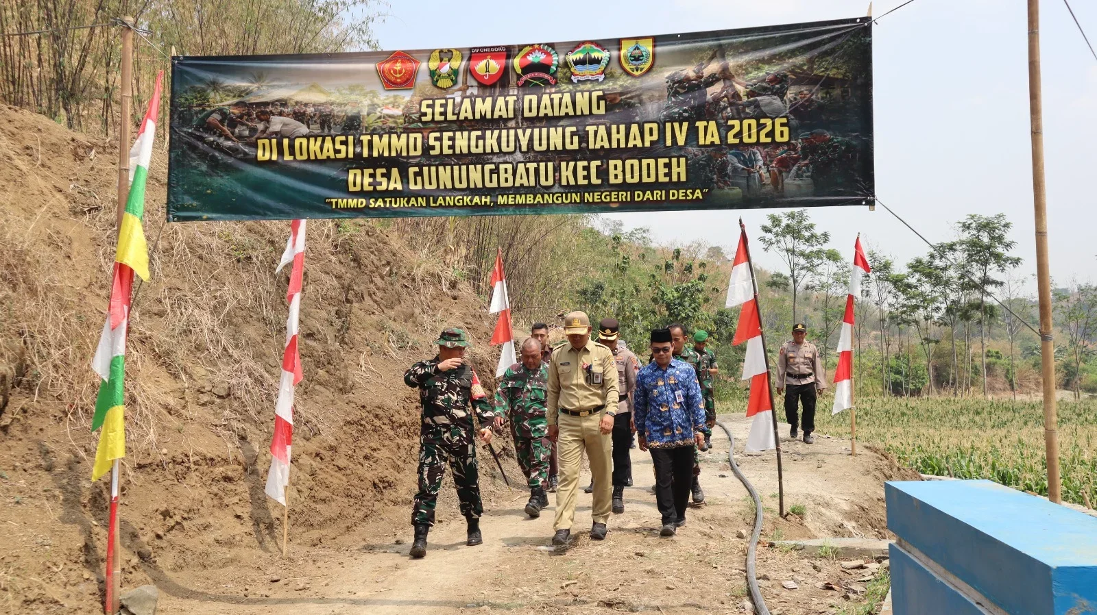 TMMD di Bodeh Pemalang Sasar Jalan Baru Sepanjang 667 Meter