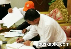 Coklit Serentak, Bupati Pemalang Orang Pertama Didatangi KPUD Pemalang