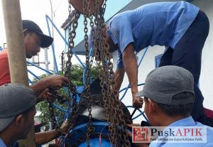 Sambungan Pipa Di Kali Guwo Diperbaiki, Pelanggan Diminta Tampung Air