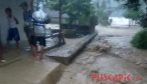 Sungai Bodas Meluap, Jalanan Desa Pedagung Terendam