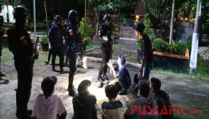 Patroli Malam, Tim Puma Amankan Pemuda Mabuk di Taman Patih Sampun